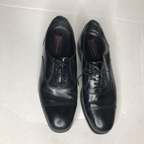 Florsheim Black Leather Shoes Mens size 10.5 main image 5